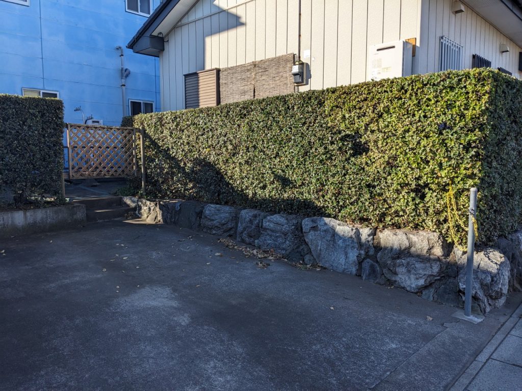 施工後｜邑楽郡 スタッフ宅　生垣剪定工事