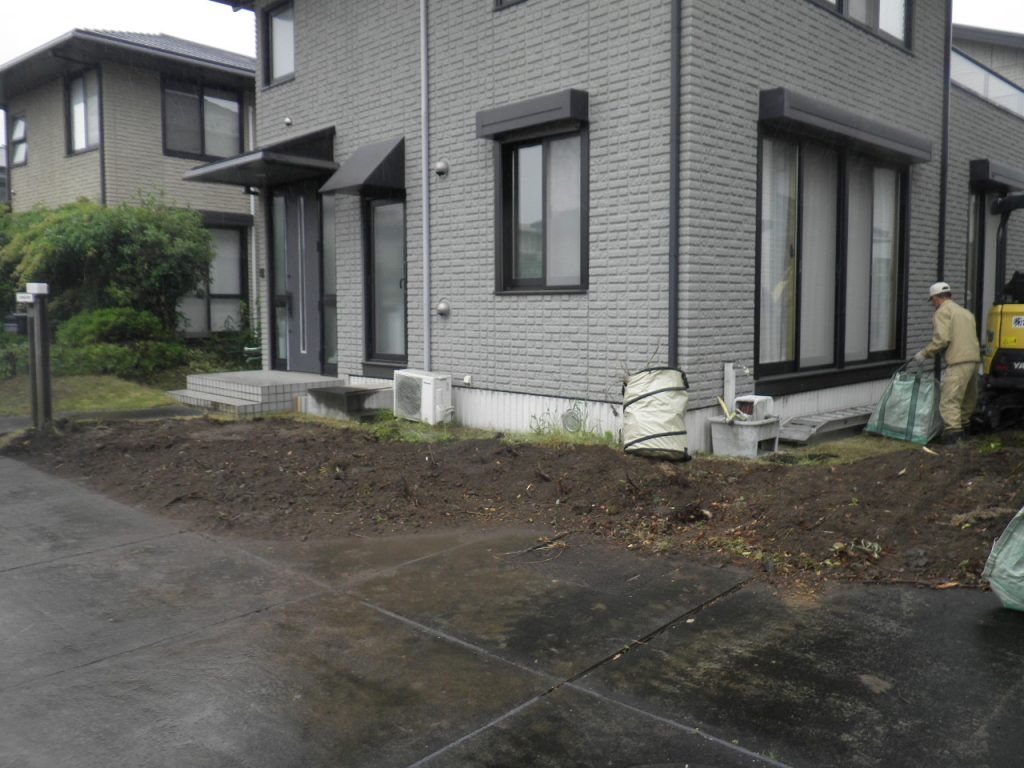 施工後｜邑楽郡 S様邸 伐採・抜根、外構、植栽工事