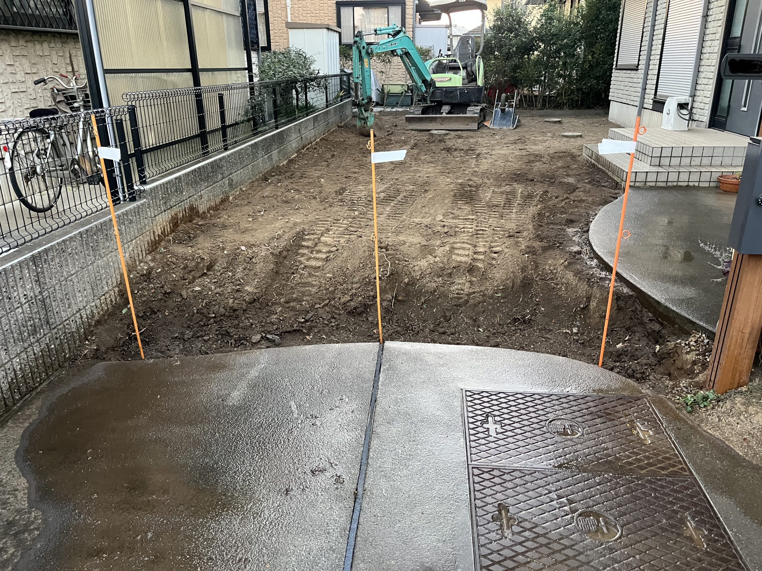 現場の画像｜邑楽郡 T様邸 庭リフォーム工事